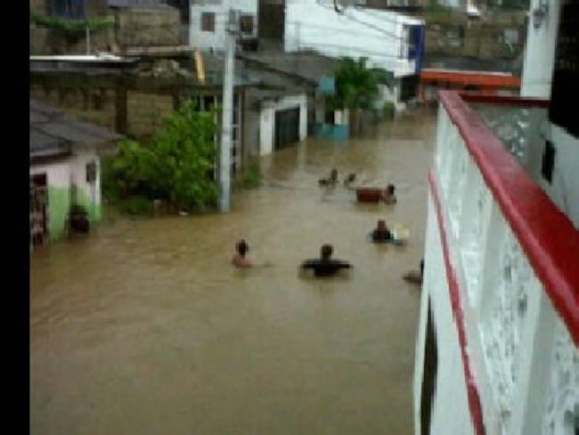 Lluvias causan inundaciones en varios sectores de San Andrés