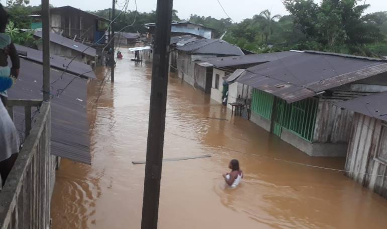 Inundaciones en Sipí, Chocó.