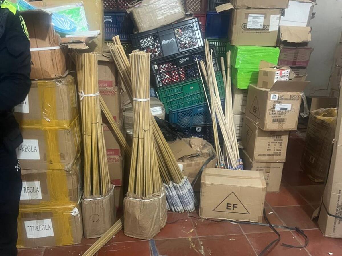 Incautaron media tonelada de pólvora en el Mercado de Bazurto
