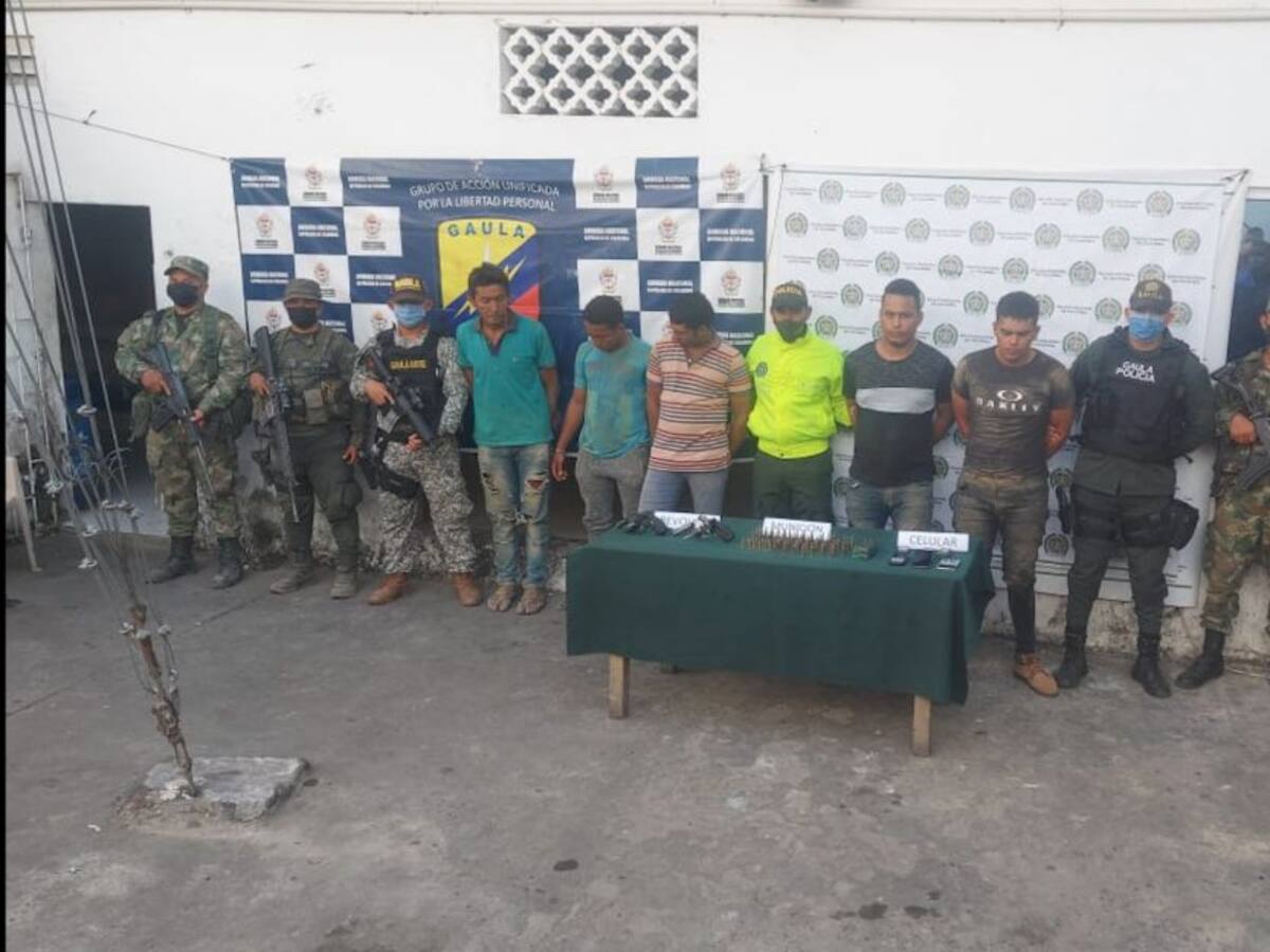 Caen cinco presuntos integrantes del Clan del Golfo en Majagual, Sucre