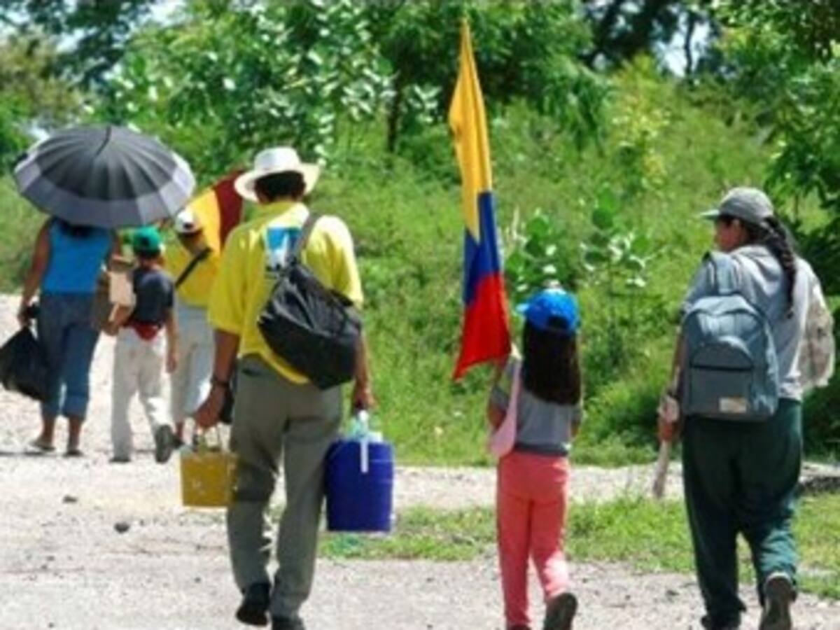 Cerca de 5.5 millones de colombianos victimas de desplazamiento forzado