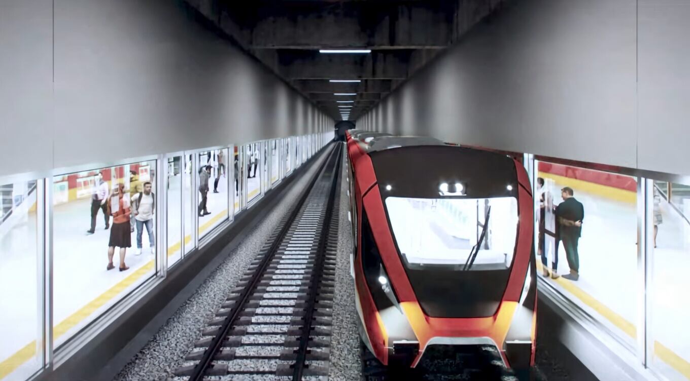 La segunda línea del metro de Bogotá tendrá 10 estaciones subterráneas, ¿cuál será su ubicación? Crédito: YouTube Metro de Bogotá/Grok