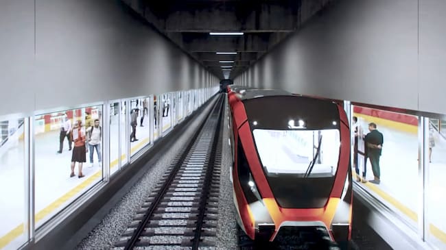 La segunda línea del metro de Bogotá tendrá 10 estaciones subterráneas, ¿cuál será su ubicación? Crédito: YouTube Metro de Bogotá/Grok