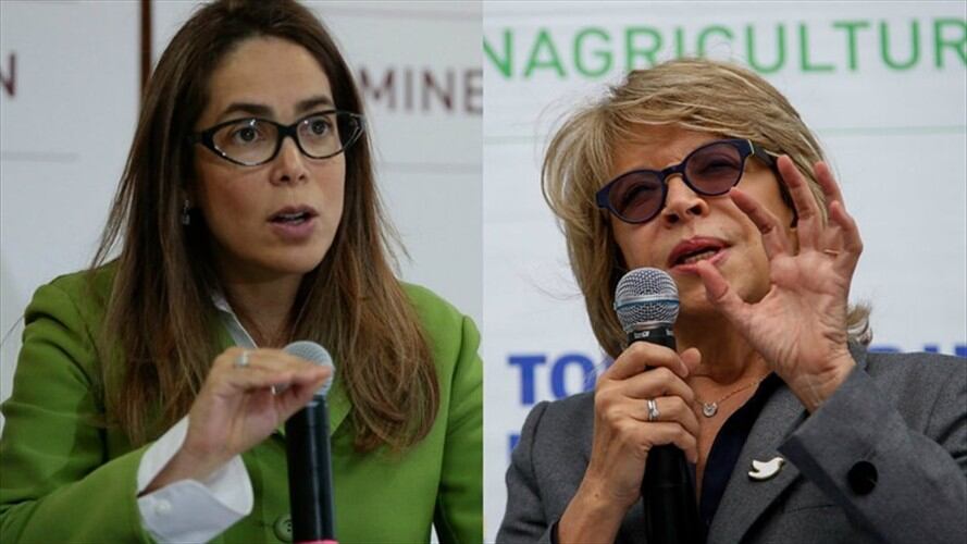 Gina Parody y Cecilia Álvarez. Foto: Colprensa