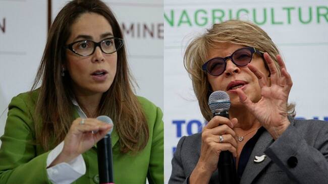 Gina Parody y Cecilia Álvarez. Foto: Colprensa