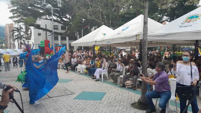 Acto de posesión presidencial en Ibagué