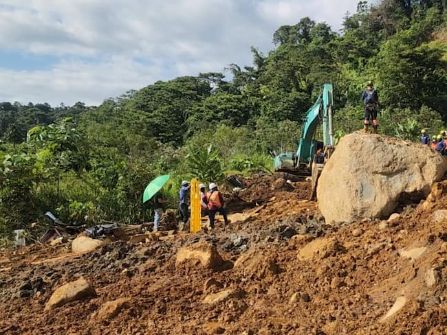 Lugar de búsqueda de desparecidos en Chocó - Foto Caracol Radio