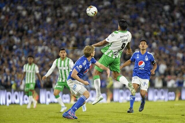 BOGOTÁ. Junio 11 de 2022. Millonarios enfrenta al Atlético Nacional en juego válido por la fecha 5 de los cuadrangulares en la Liga BetPlay 2022 en el estadio El Campín. (Colprensa - Sergio Acero)