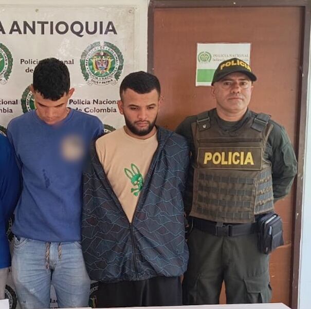 Capturados por secuestro de una familia en Yolombó- foto fiscalía