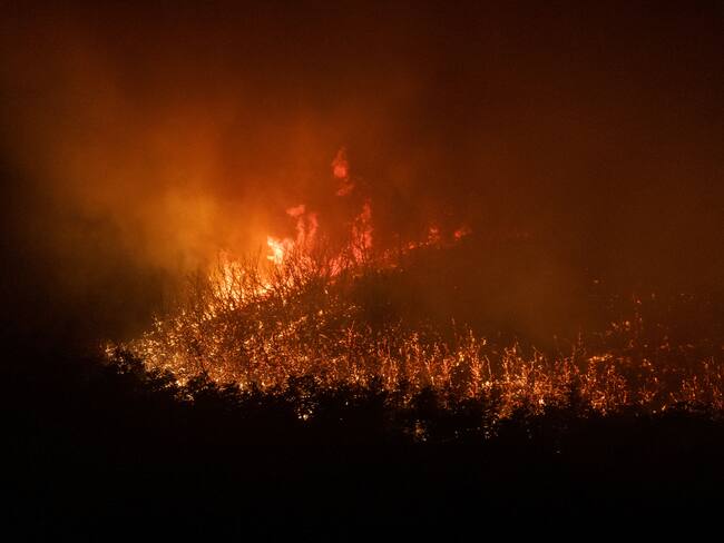 AME9918. NEUQUÉN (ARGENTINA), 13/02/2025.- Fotografía cedida por Greenpeace de un incendio forestal en Neuquén (Argentina). Los incendios forestales consumieron casi 40.000 hectáreas de bosque, hasta este jueves, en distintas zonas de la Patagonia argentina, mientras organizaciones sociales convocaron protestas en varias ciudades del país para exigir “acciones urgentes” ante la falta de protección y prevención por parte del Gobierno de Javier Milei. EFE/ Federico Soto/ Greenpeace /SOLO USO EDITORIAL/SOLO DISPONIBLE PARA ILUSTRAR LA NOTICIA QUE ACOMPAÑA (CRÉDITO OBLIGATORIO)