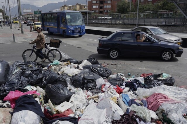 Basura en Bogotá. Foto: Colprensa.