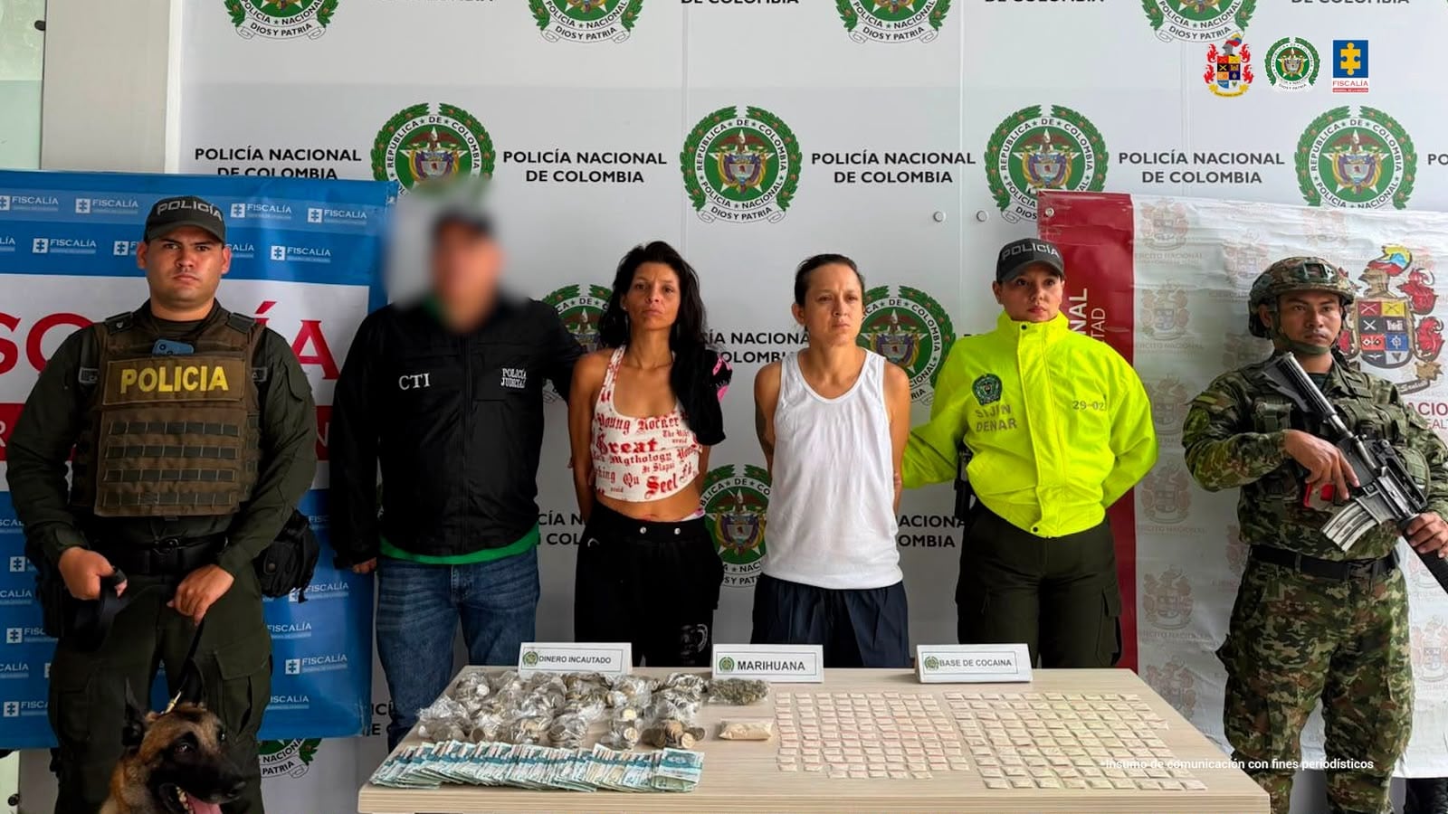 Envían a prisión a dos presuntas expendedoras de droga en Cúcuta. / Foto: Fiscalía.