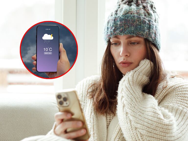 Imagen de referencia, clima y batería de celular // Getty Images