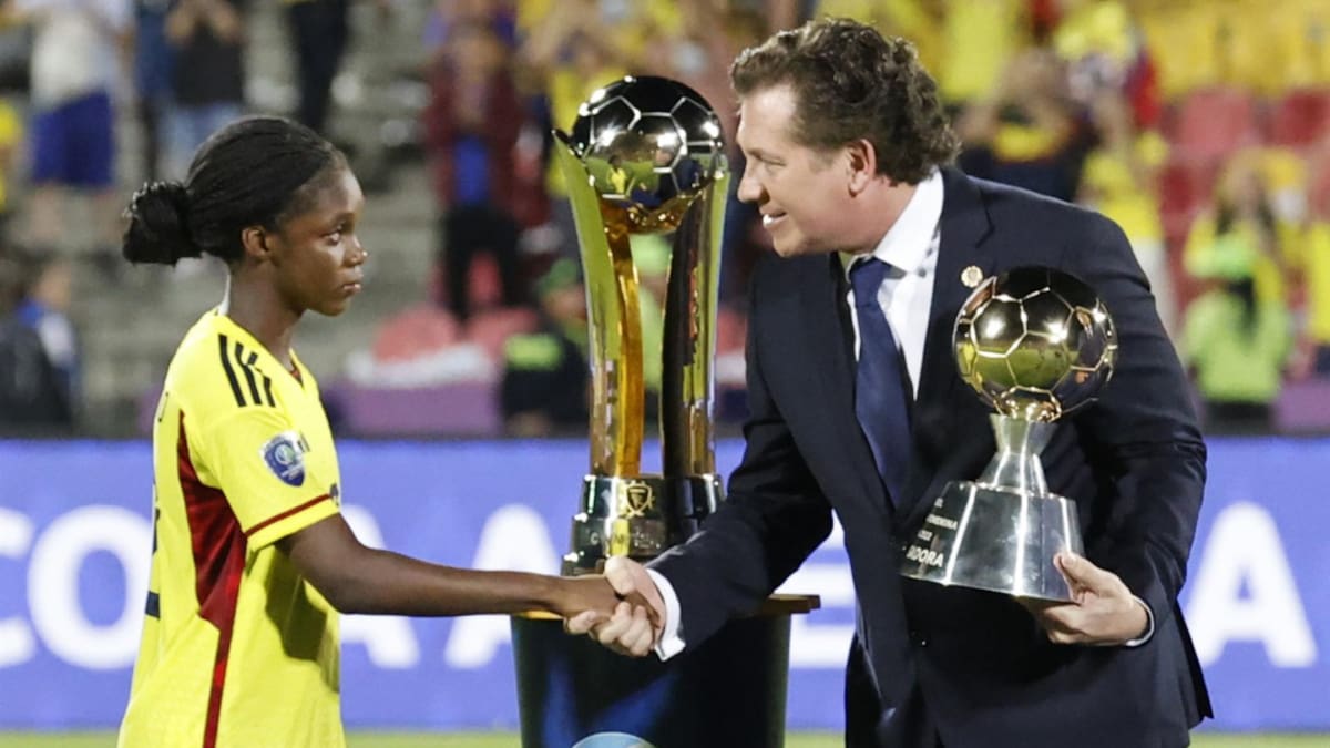 Linda Caicedo, elegida la mejor jugadora de la Copa América femenina