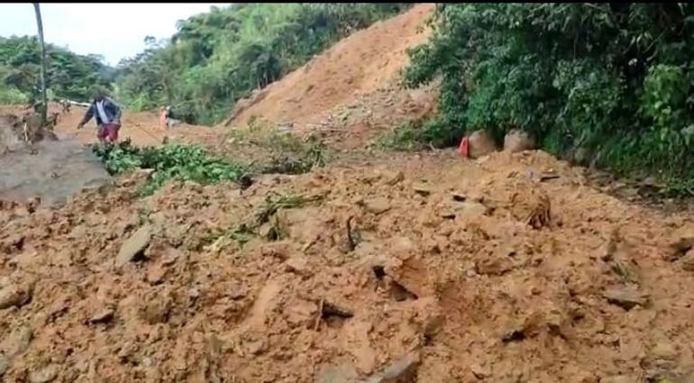 Deslizamiento de tierra en Antioquia