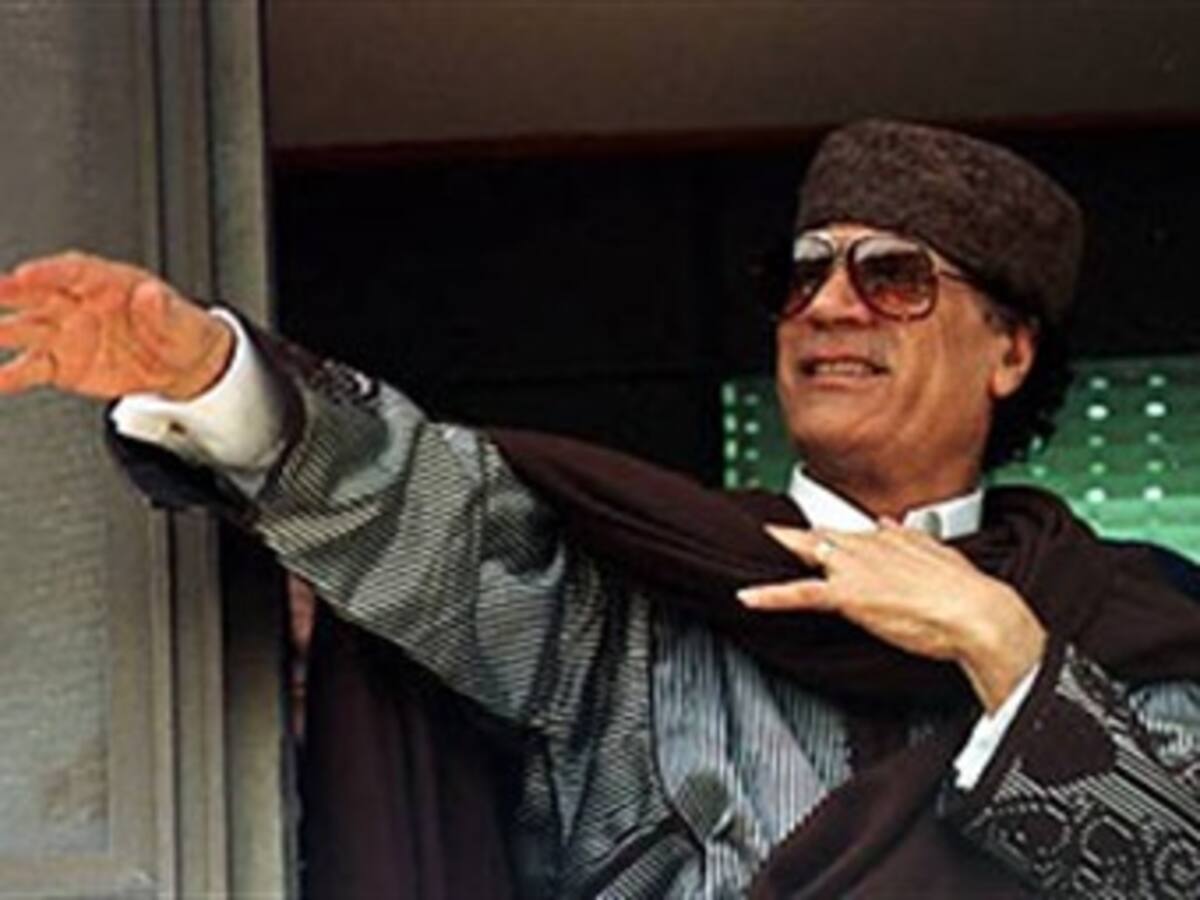 Gadafi niega mediación de Chávez en conflicto libio