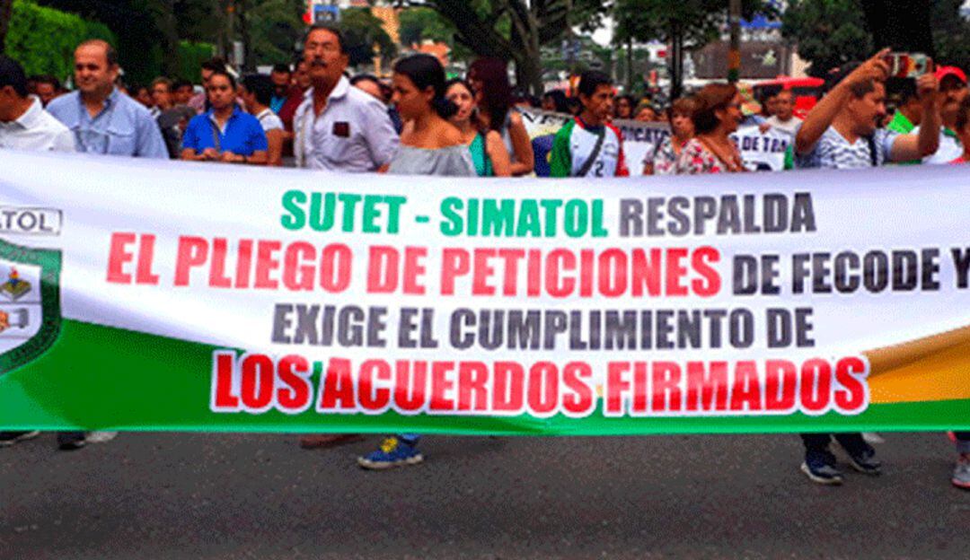 Docentes comenzarán operación tortuga este miércoles 