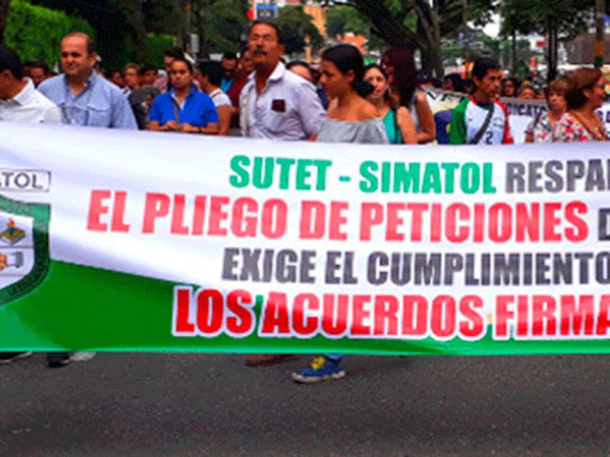 Maestros del Tolima adelantarán 'Operación Tortuga' por falta de pago