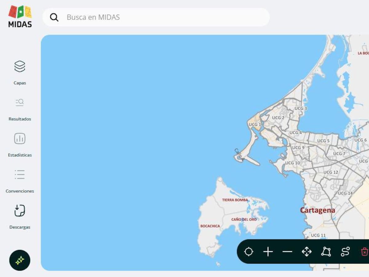 Distrito de Cartagena actualizó mapa interactivo con datos geográficos de la ciudad