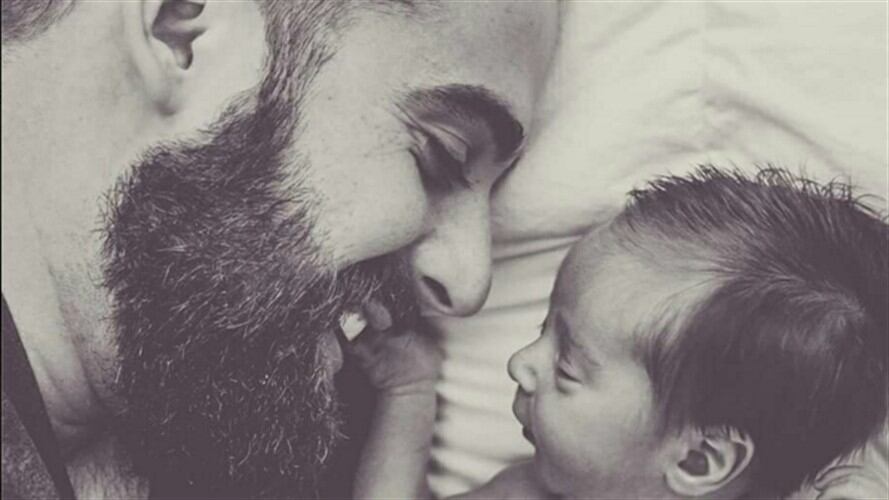 David Motola y su hijo Samuel. Foto: En Facebook: David Motola