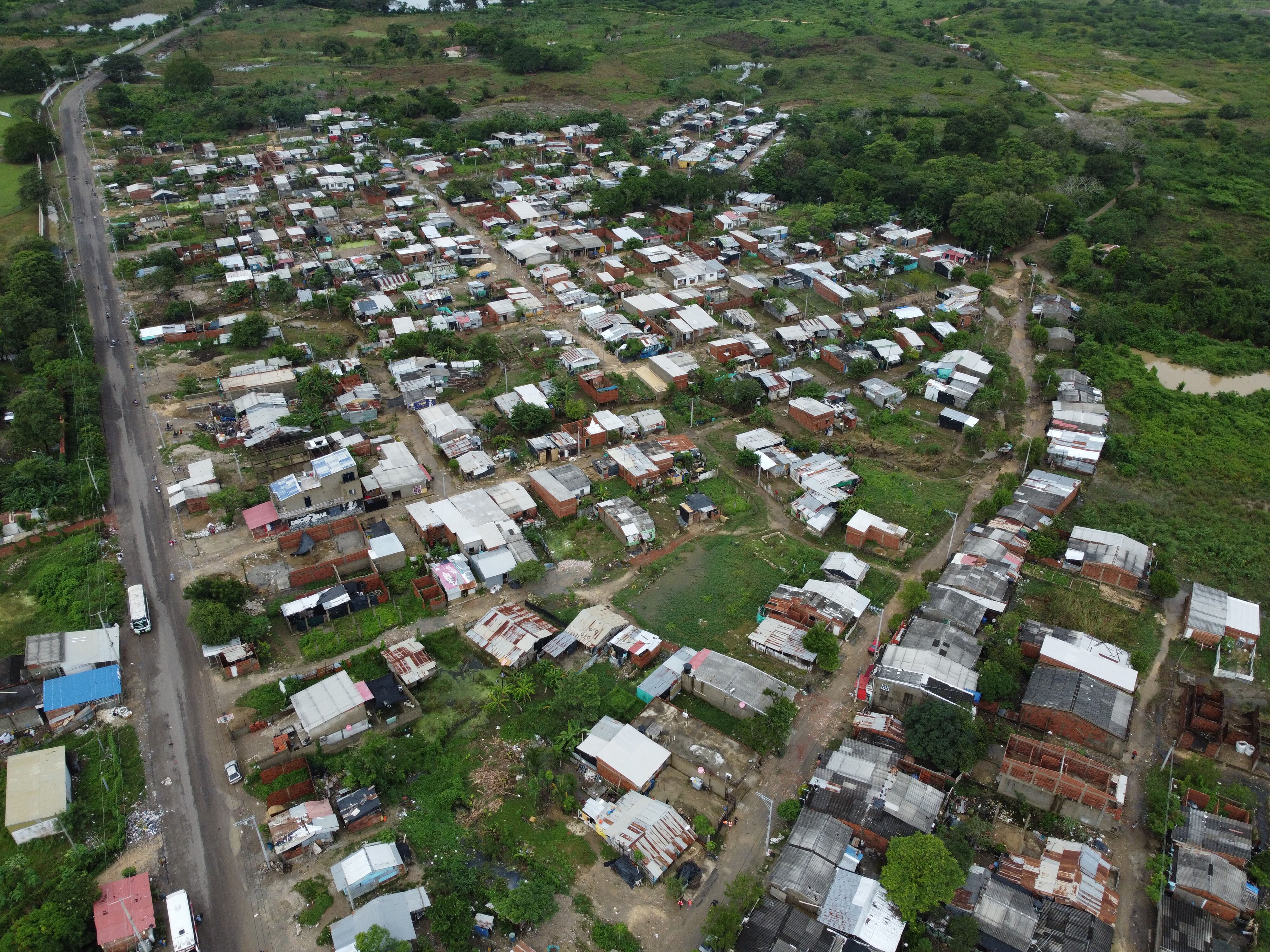 Panorámica del corregimiento de Bayunca