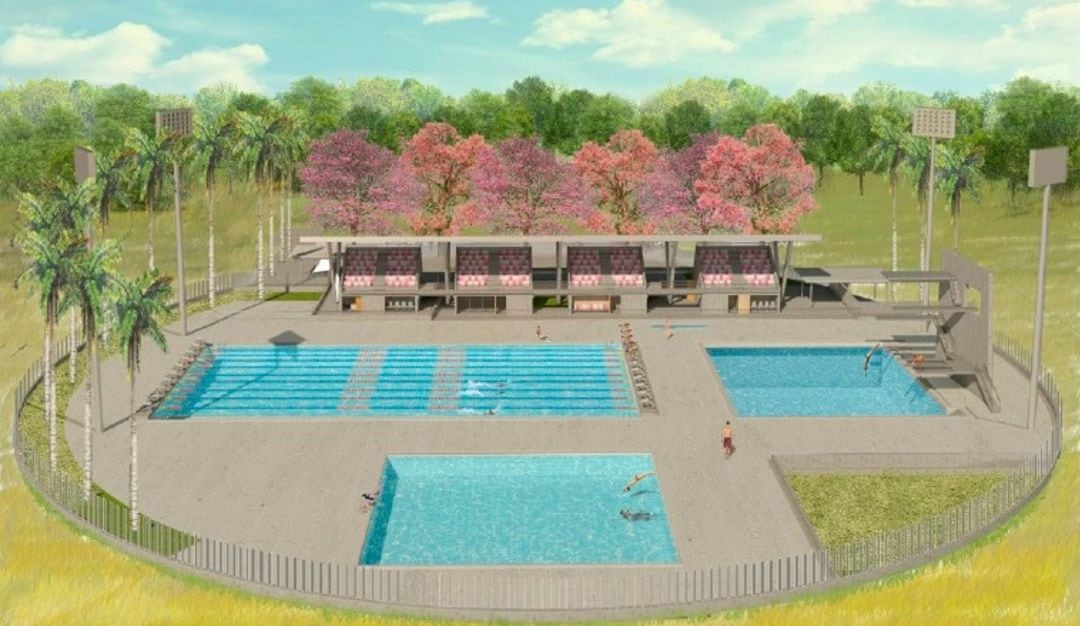 Diseño del complejo acuático del parque deportivo de Ibagué