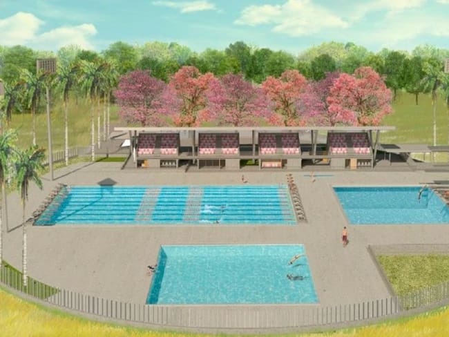 Diseño del complejo acuático del parque deportivo de Ibagué
