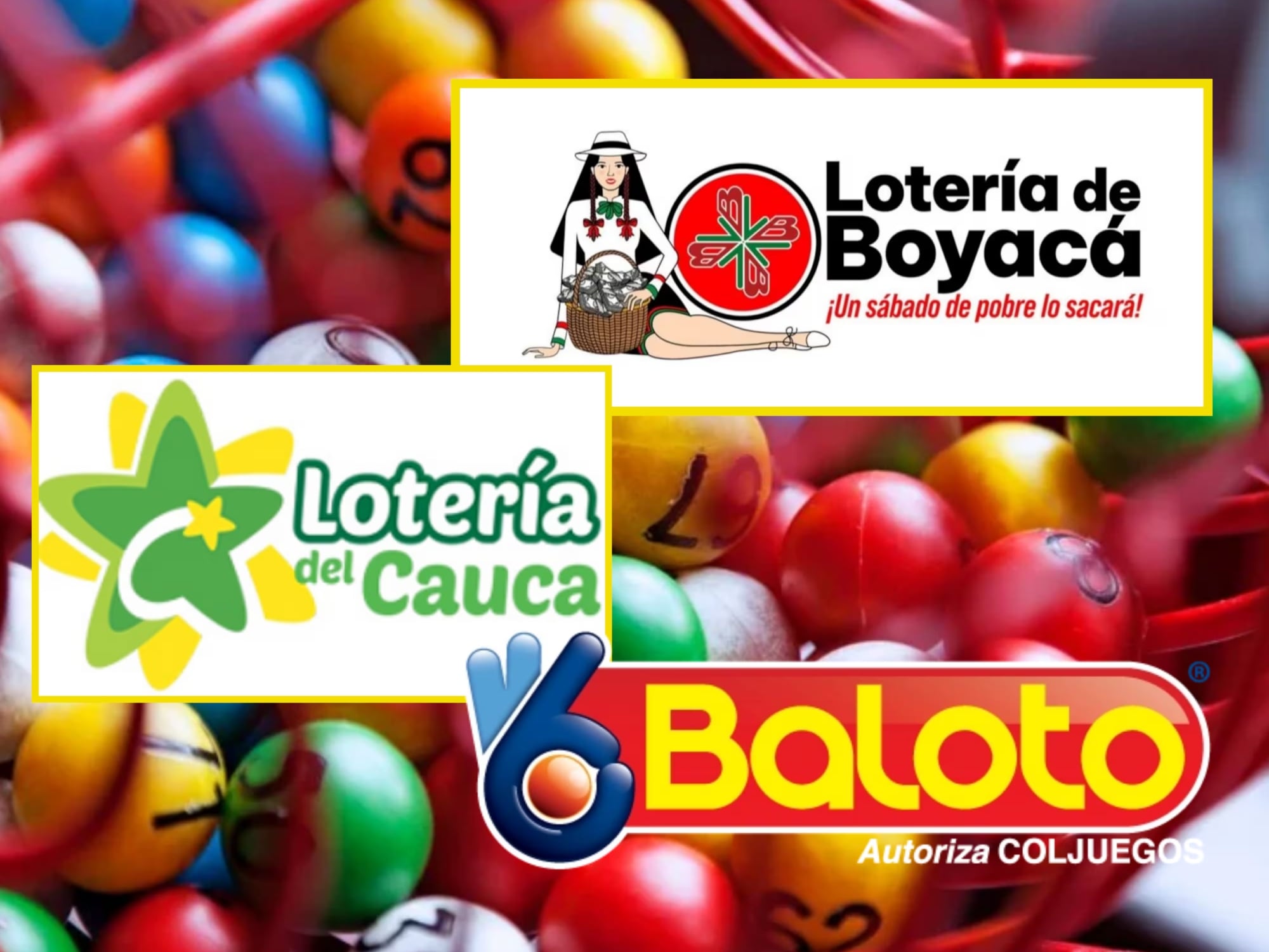Lotería de Boyacá, Cauca y Baloto