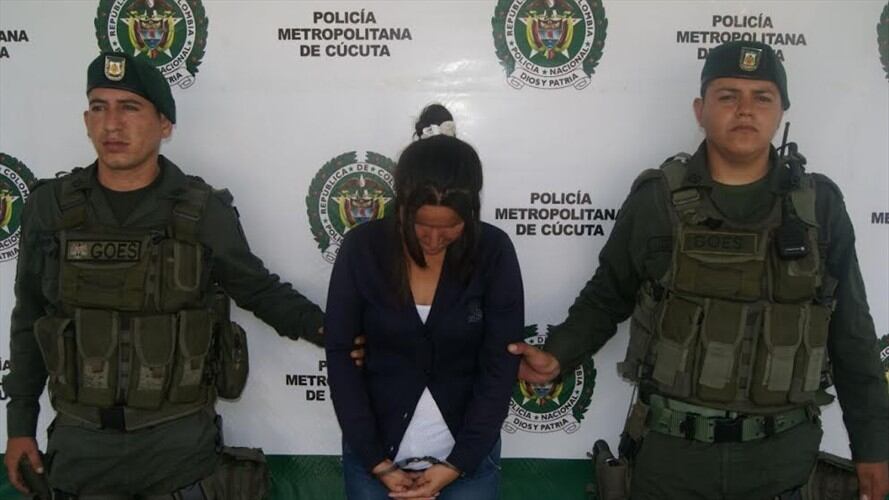 Mujer capturada . Foto: