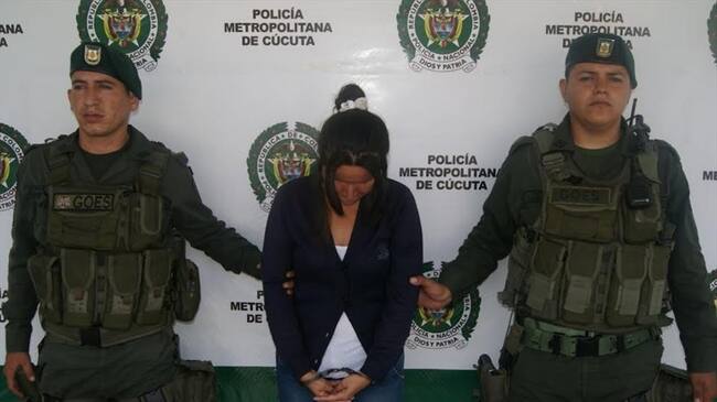 Mujer capturada . Foto: