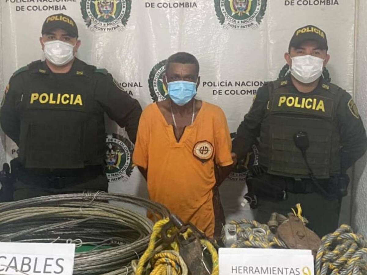 Capturan una persona por manipulación ilegal de redes en el Atlántico