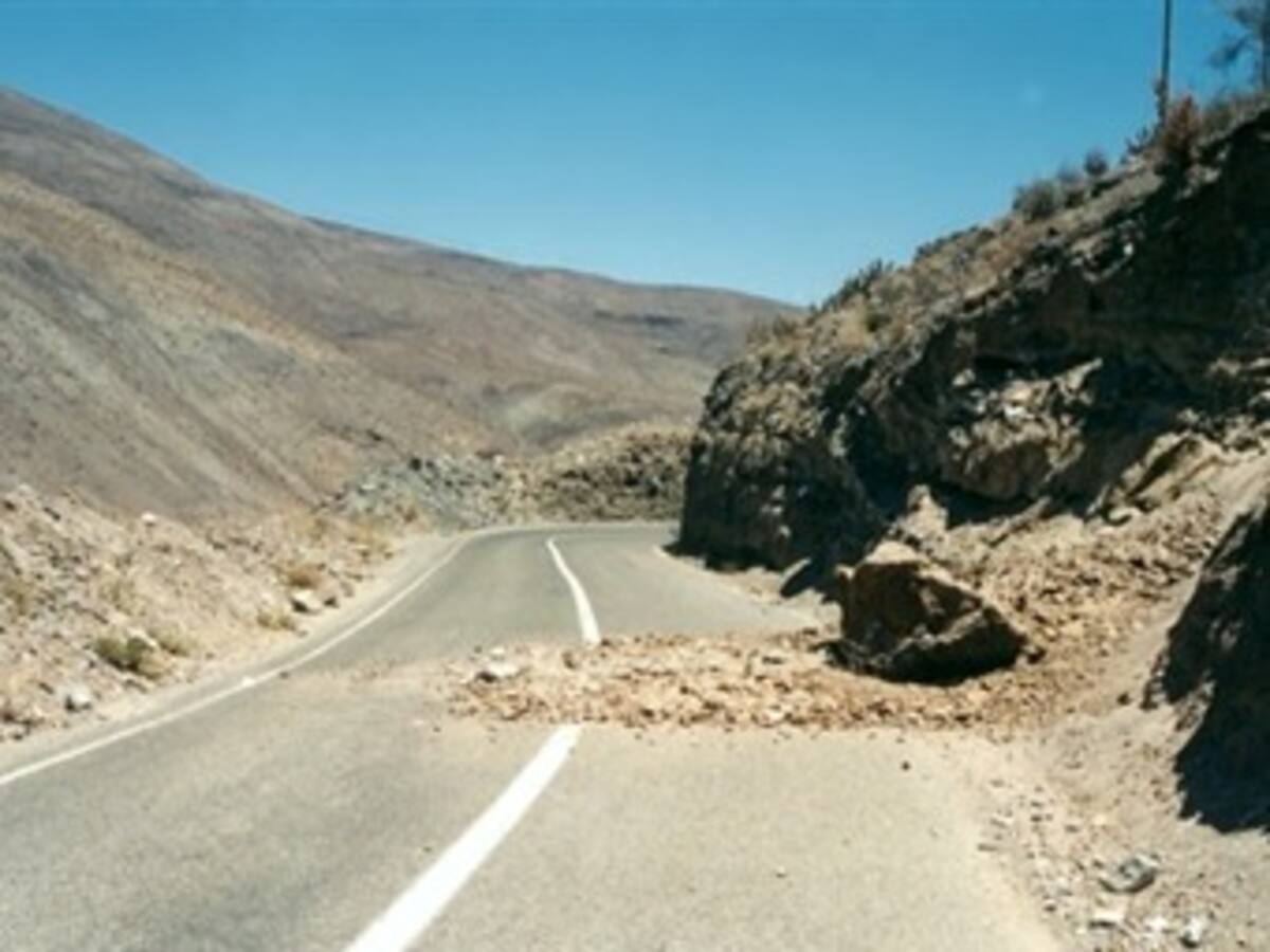 Lluvias afectan carreteras en Antioquia