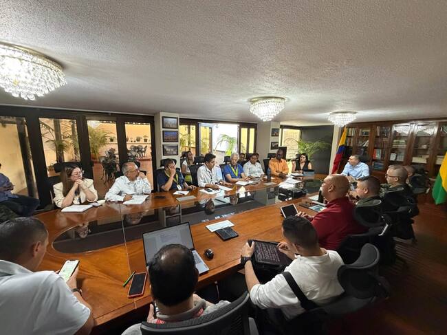 Consejo de seguridad en el Cauca. Crédito: Gobernación del Cauca.