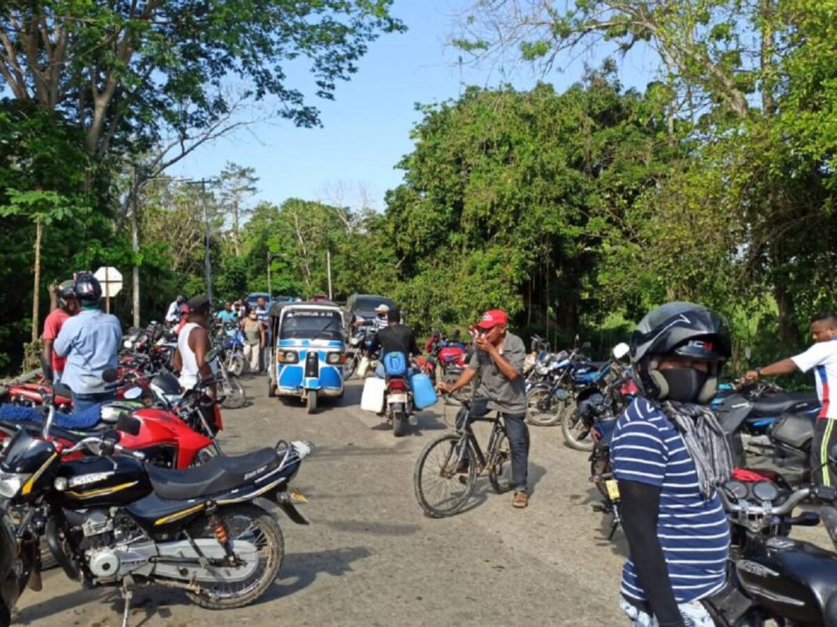 Bloqueada la vía San Onofre – Cartagena por protesta en María La Baja