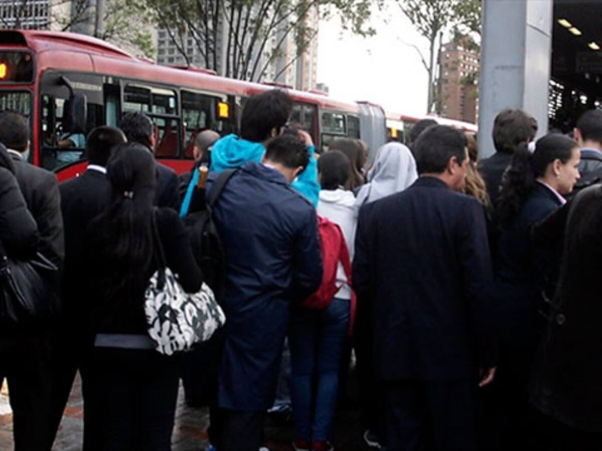 Transmilenio movilizó 1´597.000 usuarios en el Día sin Carro y sin Moto