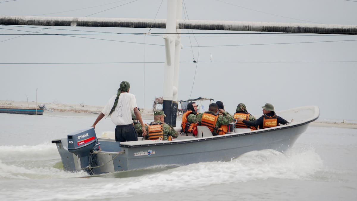 Autoridades realizan primer patrullaje militar en la Ciénaga Grande de Santa Marta