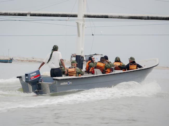 Autoridades realizan primer patrullaje militar en la Ciénaga Grande de Santa Marta/ Gobernación del Magdalena.