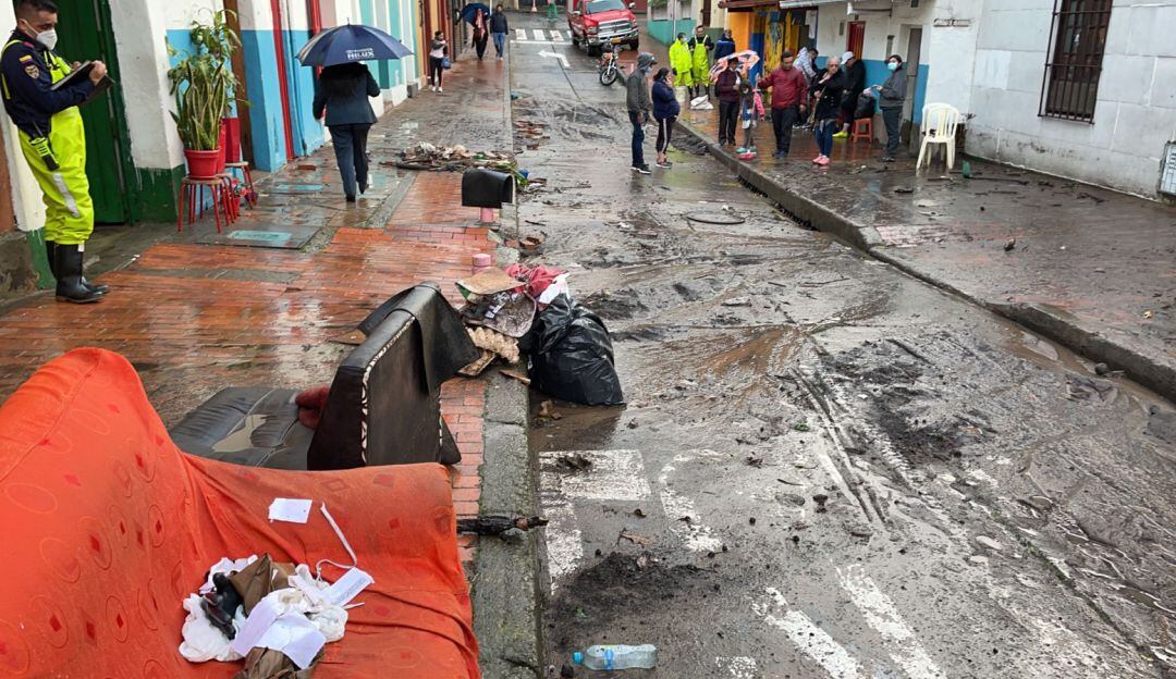 Las lluvias torrenciales afectaron viviendas del barrio Egipto 