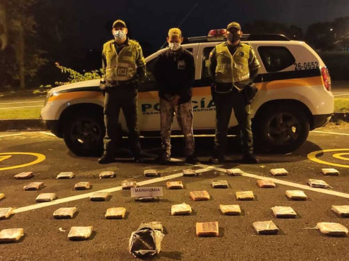 Cargamento de marihuana fue incautado en vías de Risaralda