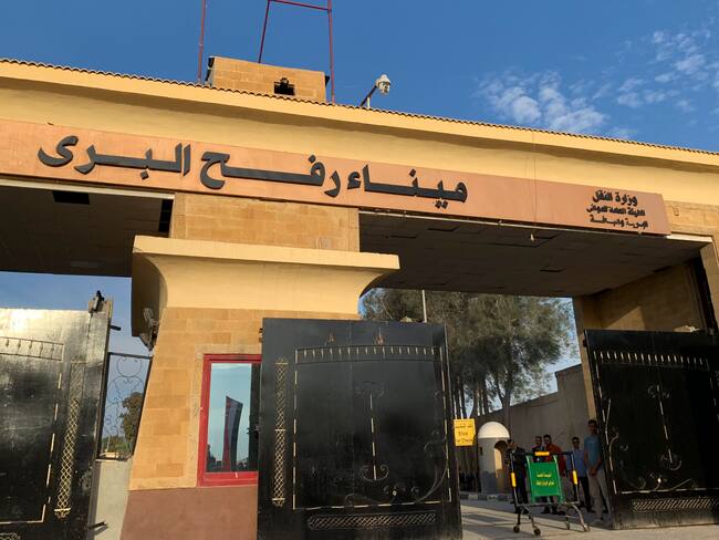 Paso fronterizo de Rafah, entre el norte del Sinaí egipcio y la Franja de Gaza. Foto: EFE