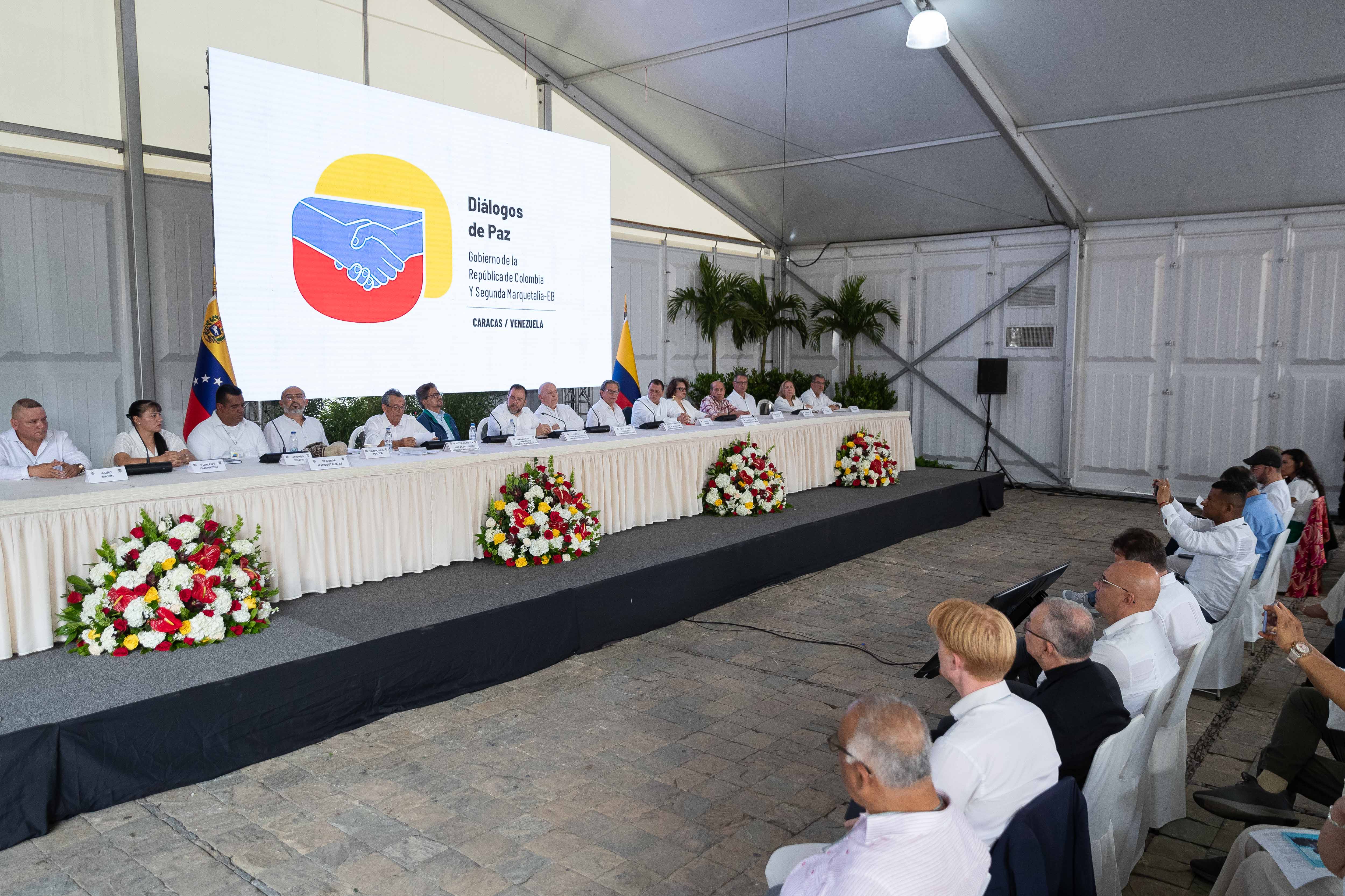 Gobierno colombiano y disidencia de FARC Segunda Marquetalia inician el diálogo en Caracas /EFE/ Ronald Peña R.