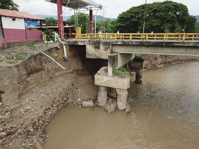 Medidas preventivas en el Puente Francisco de Paula Santander /Foto Cortesía