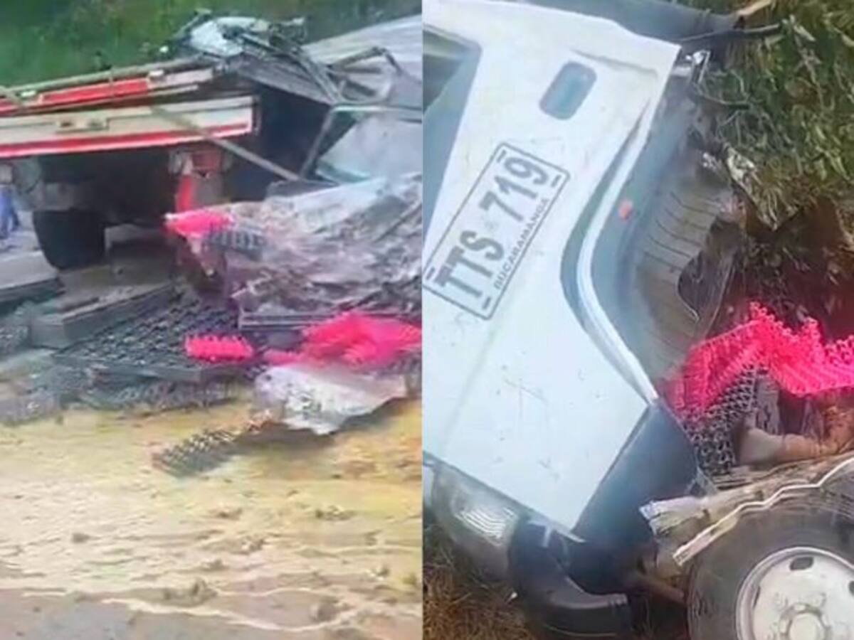 VIDEO: Identificado conductor que murió en accidente en la vía Lebrija a Girón. Hay una mujer herida
