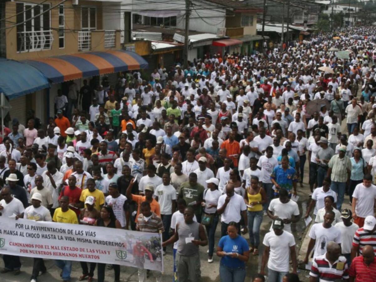 Gigantesca marcha se realizará este lunes en Chocó