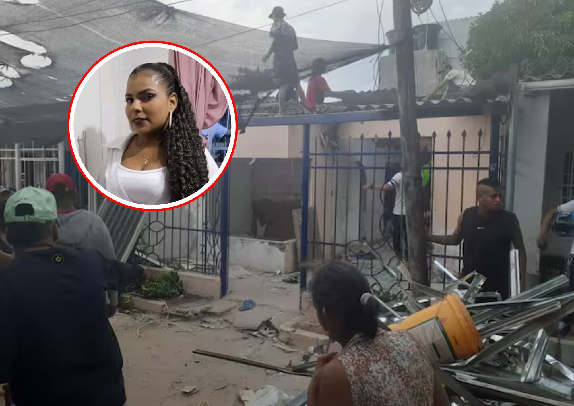 Lote en el que se encontraba el cuerpo de la mujer.