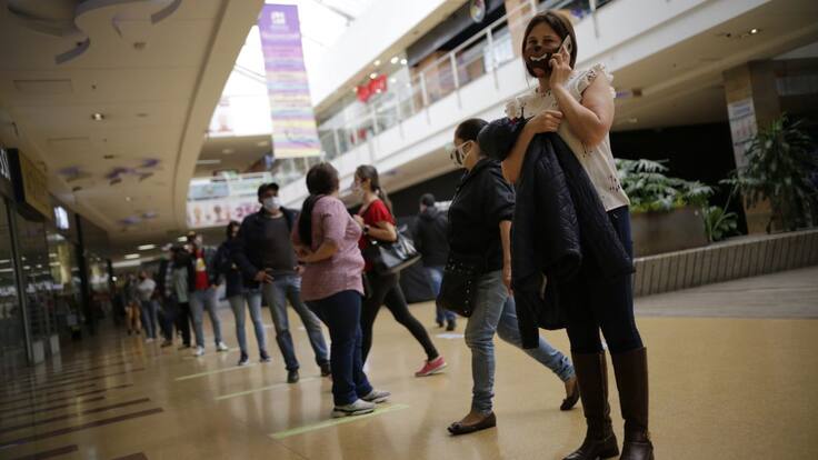 Los protocolos de centros comerciales para evitar aglomeraciones