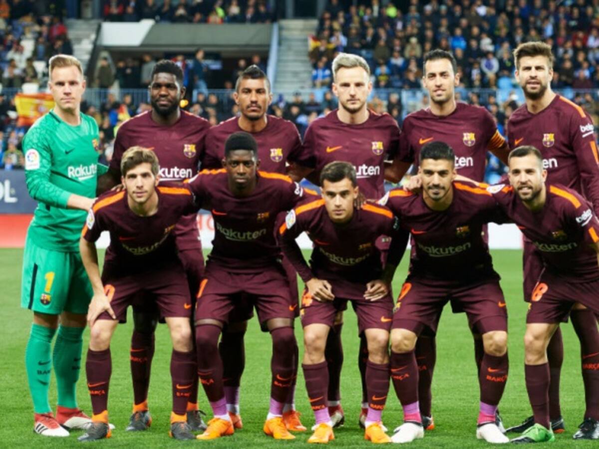 Barcelona venció 2-0 al Málaga con Yerry Mina como suplente