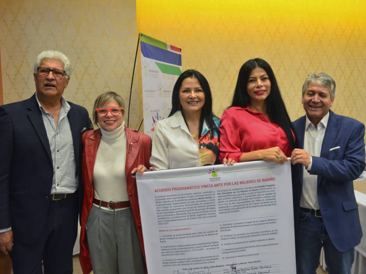 Cinco candidatos a la Gobernación de Nariño suscribieron acuerdo programático