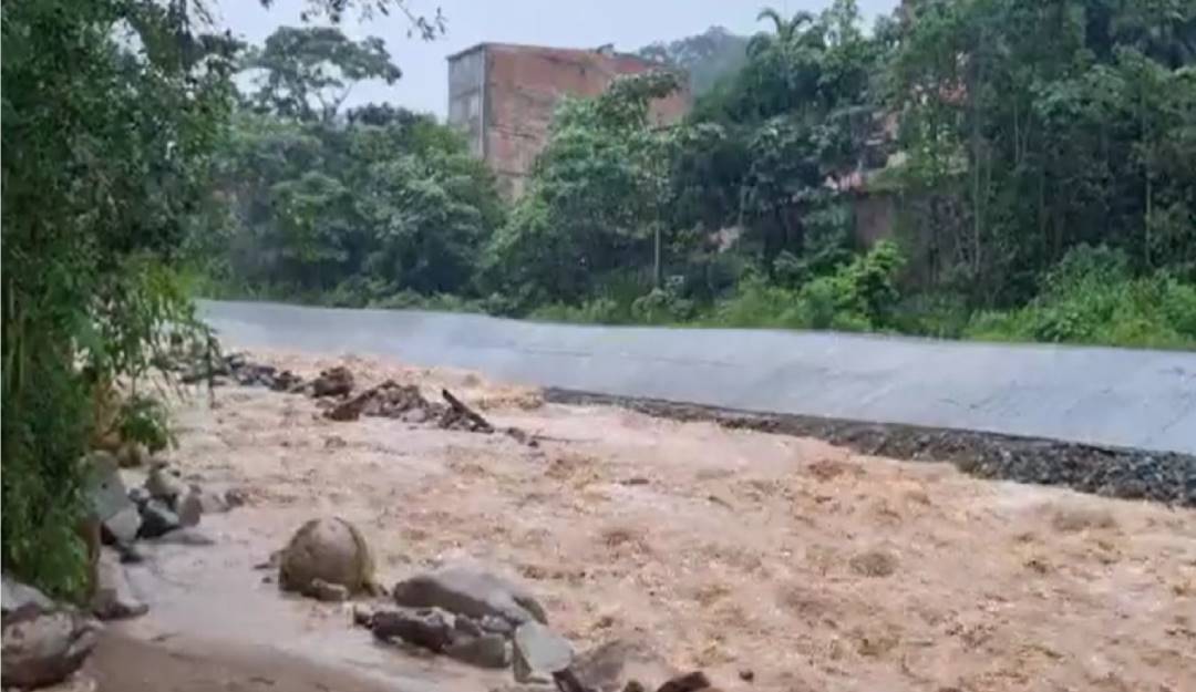 Alerta por el nivel de los ríos en Mocoa. Foto: Cortesía UNGRD. 
