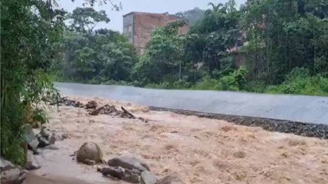 Alerta por el nivel de los ríos en Mocoa. Foto: Cortesía UNGRD.